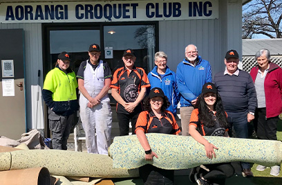 A floor makeover for Aorangi Croquet Club