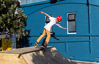 A skate ramp for South Dunedin Community