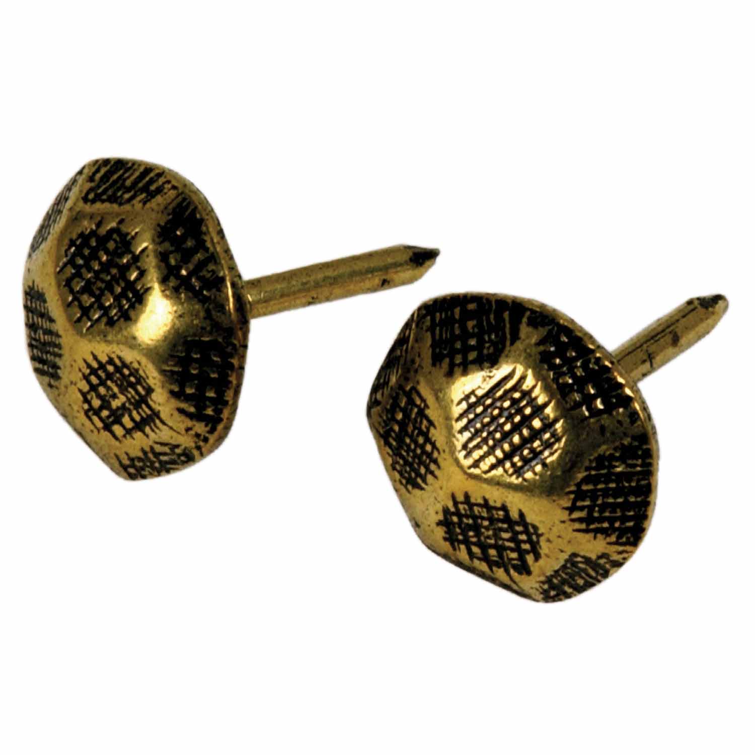 Hillman Upholstery Tacks – Hammered Furniture Nails, Nickel Finish, Pack Of 25, Model #122688