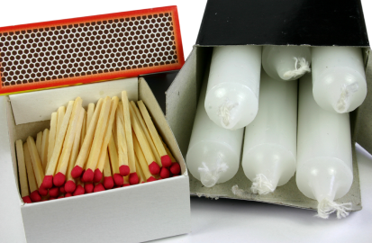 Candles and matches