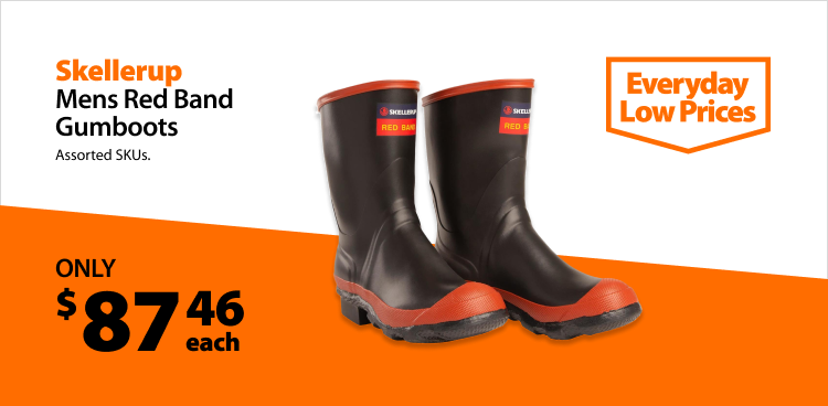 Skellerup Mens Red Band Gumboots, only $87.46 each. Everyday Low Prices.