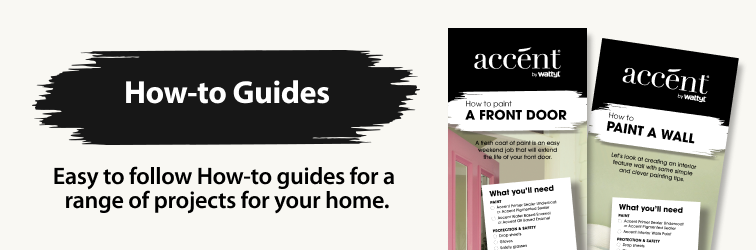 How-to Guides banner with Accent paint guides