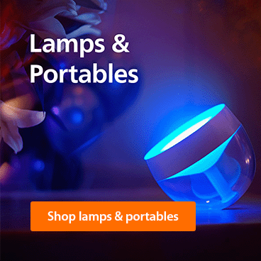 Philips Hue lamps and portables