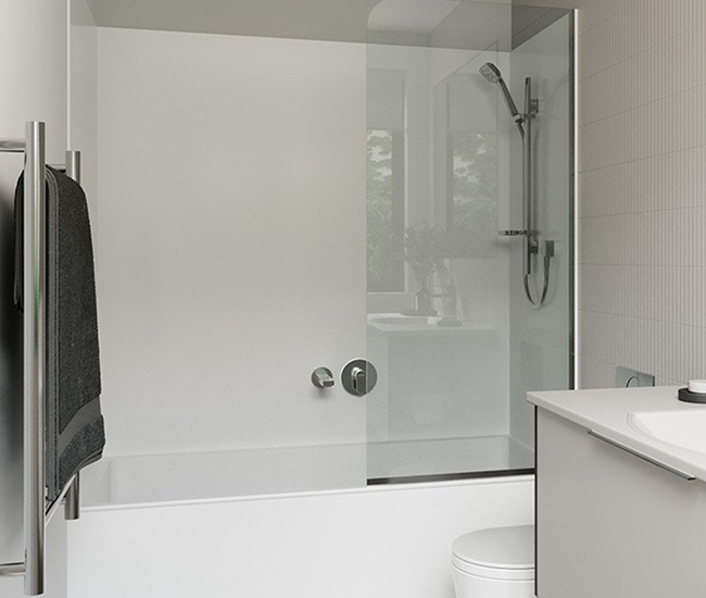 Shower over bath showers