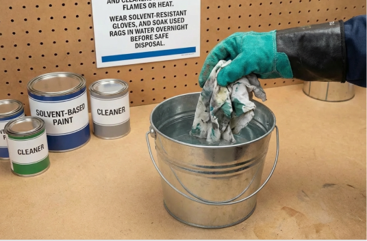 Storing of solvents correctly