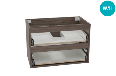  2 Draw wall hung