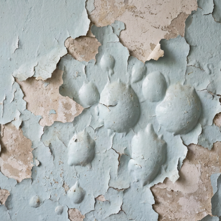 Painting blistering off wall