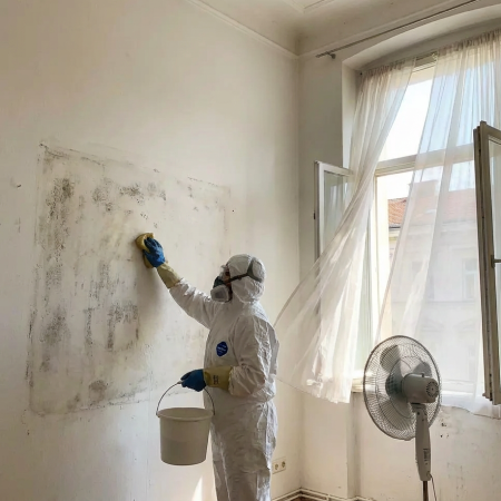 Cleaning mould off the walls