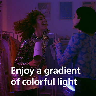 Enjoy a gradient of colorful light