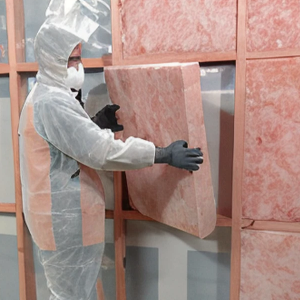 Wall insulation installation