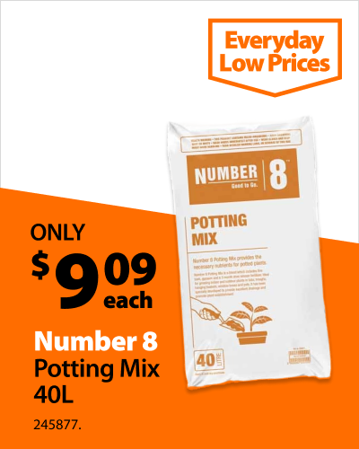 Number 8 Potting Mix 40L, only $9.09 each. Everyday Low Prices.