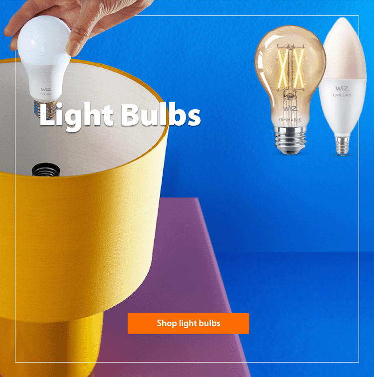 Wiz Light bulbs, show now