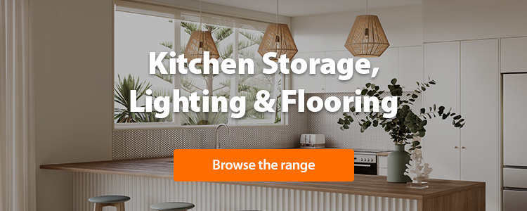 Bright modern kitchen with pendant lighting, bar seating and timber benchtop.