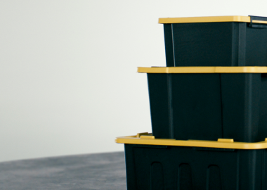 Full storage box size guide by litre capacity